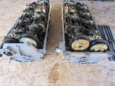 BMW 4.8L V8 N62N Engine Cylinder Heads for Rebuild or Parts (Left & Right Set) 11121557019 550i 650i 750i4